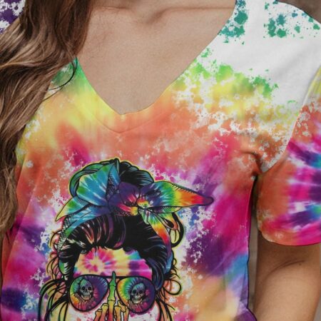 DON'T TRY TO FIGURE ME OUT MESSY BUN ALL OVER PRINT - TLTM1201234