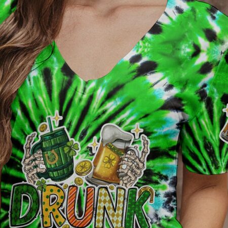 DRUNK LIVES MATTER PATRICK SKULL TIE DYE ALL OVER PRINT - TY0901232