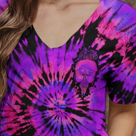 FRESH OUT OF F SKULL PURPLE TIE DYE ALL OVER PRINT - TLTY0601231