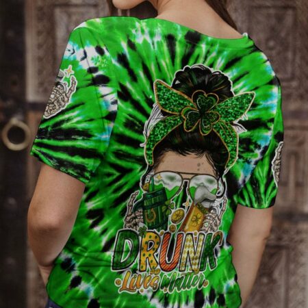 DRUNK LIVES MATTER PATRICK SKULL TIE DYE ALL OVER PRINT - TY0901232