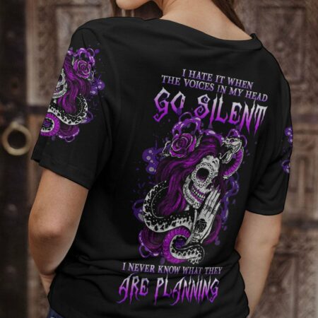 I HATE IT WHEN THE VOICES IN MY HEAD GO SILENT ALL OVER PRINT - YHHG2912222