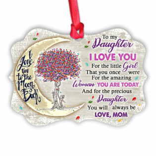 Family To My Daughter You Are Today - Horizontal Ornament - Owl Ohh - Owl Ohh