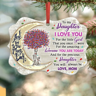 Family To My Daughter You Are Today - Horizontal Ornament - Owl Ohh - Owl Ohh
