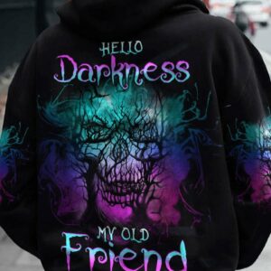 HELLO DARKNESS MY OLD FRIEND SKULL ALL OVER PRINT - YHHG0504231