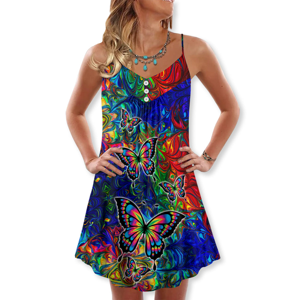 Colorful Butterfly Lover - Summer Dress - Owl Ohh-Owl Ohh