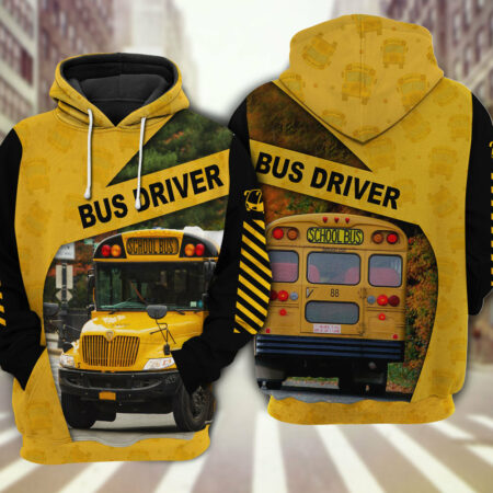 School Bus Driver School Bus With Yellow - Hoodie - Owl Ohh - Owl Ohh