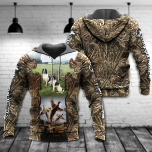 Hunting Pheasant With Dog On The Field - Hoodie - Owl Ohh - Owl Ohh