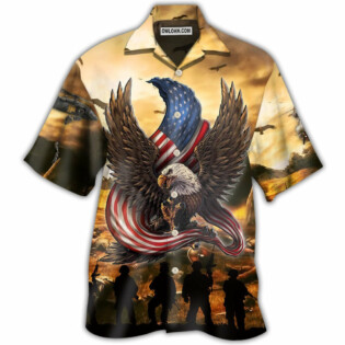 Veteran Honor The Fallen With Eagle - Hawaiian shirt - Owl Ohh - Owl Ohh