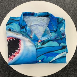 Shark Awesome Love It Love Ocean Shark - Hawaiian Shirt - Owl Ohh - Owl Ohh