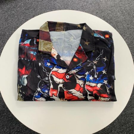 America Skull Pride - Hawaiian Shirt - Owl Ohh - Owl Ohh