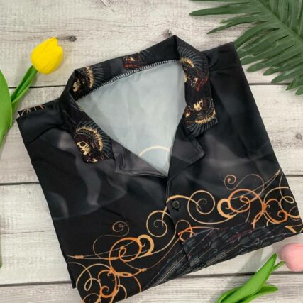 Native Girl Skull Style Dark - Hawaiian Shirt - Owl Ohh - Owl Ohh