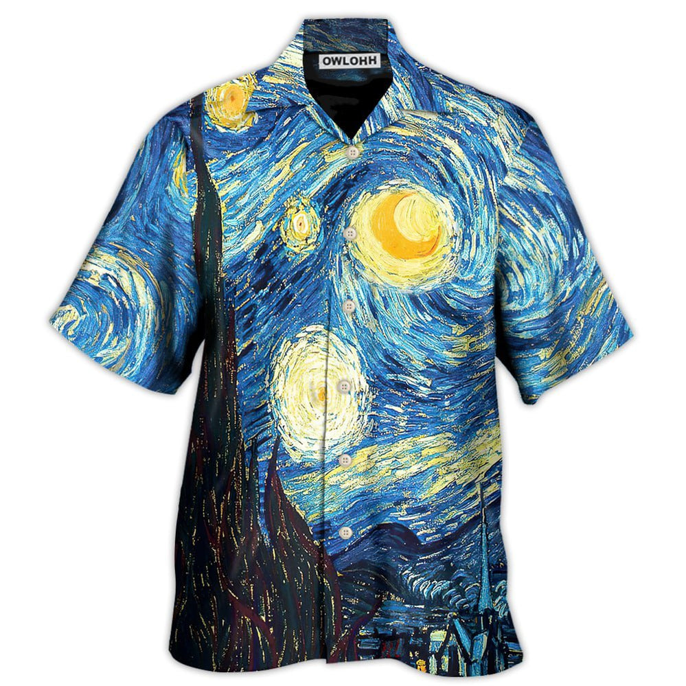Amazing Starry Night Colorful - Hawaiian Shirt - Owl Ohh - Owl Ohh