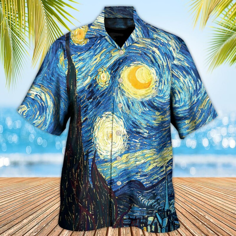 Amazing Starry Night Colorful - Hawaiian Shirt - Owl Ohh - Owl Ohh