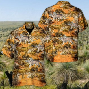 Thylacine Tiger Australian Bush - Hawaiian Shirt - Owl Ohh-Owl Ohh