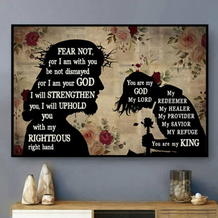 Jesus Christian You Are My King Jesus - Horizontal Poster - Owl Ohh - Owl Ohh