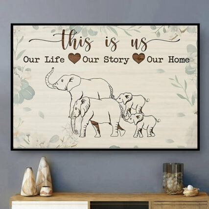 Elephant Out Life This Is Us - Horizontal Poster - Owl Ohh - Owl Ohh