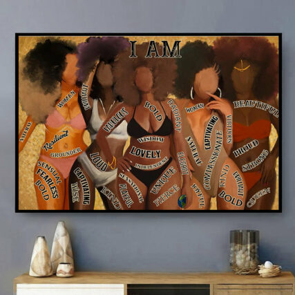 Black Girl I Am Vintage - Horizontal Poster - Owl Ohh - Owl Ohh