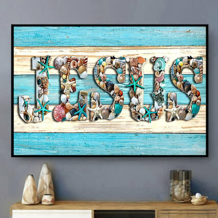 Jesus Christian Jesus Beach Classic - Horizontal Poster - Owl Ohh - Owl Ohh