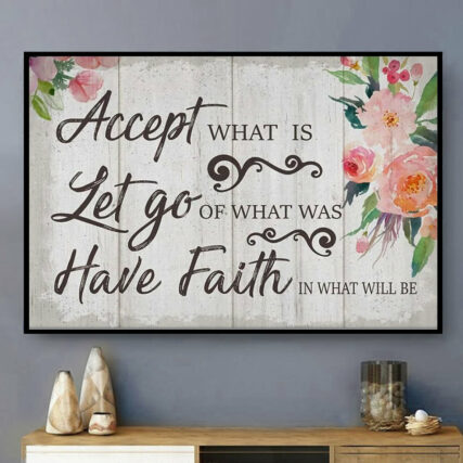 Jesus Christian Accept What Is Jesus - Horizontal Poster - Owl Ohh - Owl Ohh
