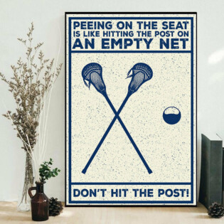 Lacrosse An Empty Net - Vertical Poster - Owl Ohh - Owl Ohh