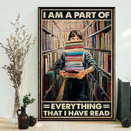 Book Girl Loves Books - Vertical Poster - Owl Ohh - Owl Ohh