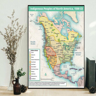 North America Indigenous People - Vertical Poster - Owl Ohh - Owl Ohh