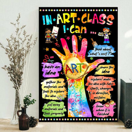 Teacher In Art I Can - Vertical Poster - Owl Ohh - Owl Ohh