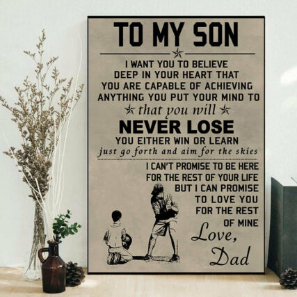 Baseball To My Son Never Lose Love Dad Never Lose - Vertical Poster - Owl Ohh