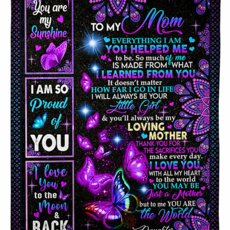 Butterfly You Are The Best Loving Mother - Flannel Blanket - Owl Ohh - Owl Ohh