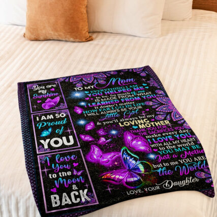 Butterfly You Are The Best Loving Mother - Flannel Blanket - Owl Ohh - Owl Ohh