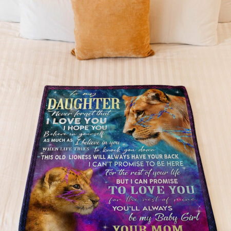 Lion Believe In Yourself Great Gift For Daughter - Flannel Blanket - Owl Ohh - Owl Ohh