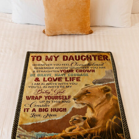 Lion Consider It A Big Hug Lovely Gift For Daughter - Flannel Blanket - Owl Ohh - Owl Ohh