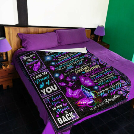 Butterfly You Are The Best Loving Mother - Flannel Blanket - Owl Ohh - Owl Ohh