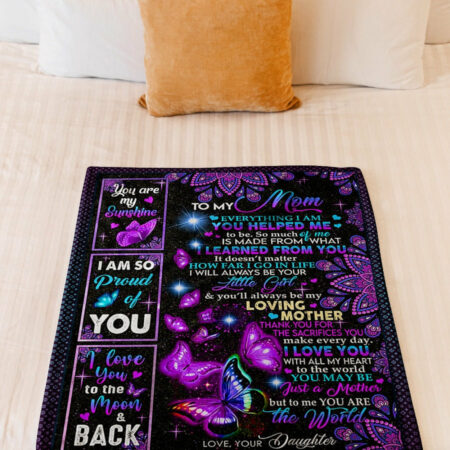 Butterfly You Are The Best Loving Mother - Flannel Blanket - Owl Ohh - Owl Ohh