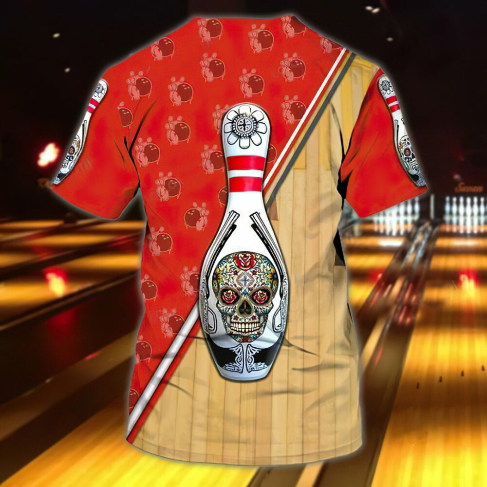 Awesome Bowling Ball Skull - Hoodie - HOOD01DUC221021