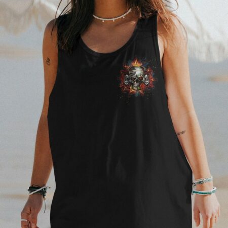DON'T TRY TO FIGURE ME OUT SKULL BUTTERFLY ALL OVER PRINT - TLTW2303234