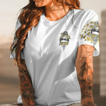 I'M A B DON'T TRY ME MESSY BUN DAISY ALL OVER PRINT - TLNO1704232