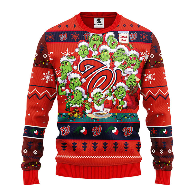 Detroit Red Wings 12 Grinch Xmas Day ,Ugly Sweater Party,ugly Sweater Ideas- Ugly Christmas Sweater, Jumper - OwlOhh