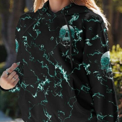 DON'T TRY TO FIGURE ME OUT ROSE SKULL THUNDER ALL OVER PRINT - TLTM0712222
