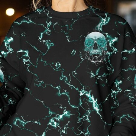 DON'T TRY TO FIGURE ME OUT ROSE SKULL THUNDER ALL OVER PRINT - TLTM0712222
