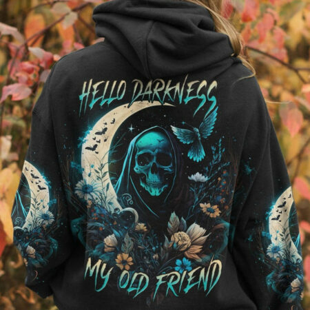 HELLO DARKNESS MY OLD FRIEND REAPER CRESCENT MOON ALL OVER PRINT - TLNT1204231