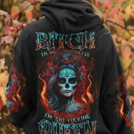 I'M THE F QUEEN SUGAR SKULL ALL OVER PRINT - TLTR0504232
