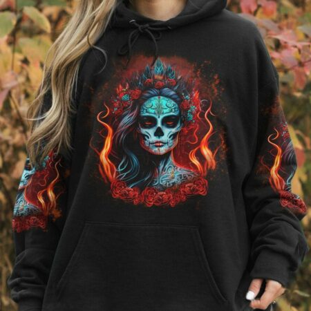 I'M THE F QUEEN SUGAR SKULL ALL OVER PRINT - TLTR0504232