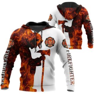 Firefighter Respectful In Life - Hoodie - Owl Ohh - Owl Ohh