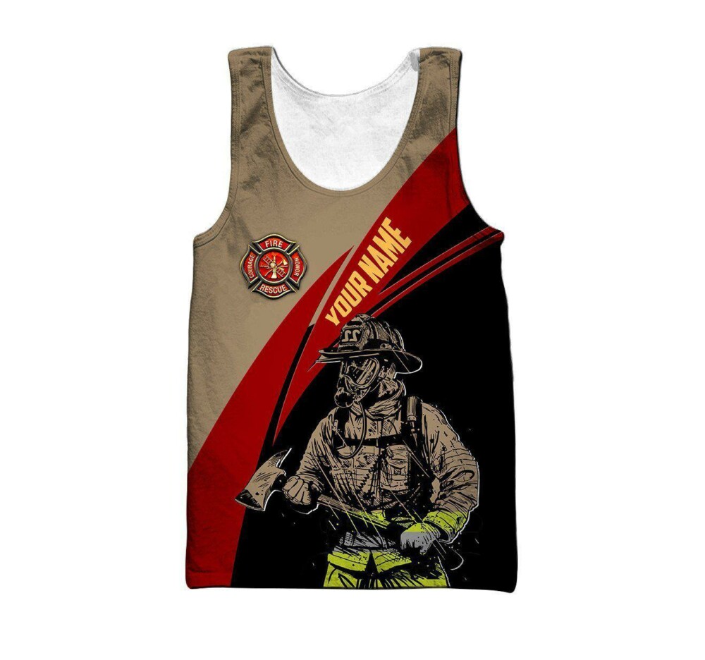 Customize Name Firefighter 02 Hoodie Shirts For Men And Women MH03122006 - HOOD01LIN180222GA