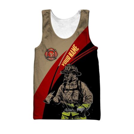 Customize Name Firefighter 02 Hoodie Shirts For Men And Women MH03122006 - HOOD01LIN180222GA