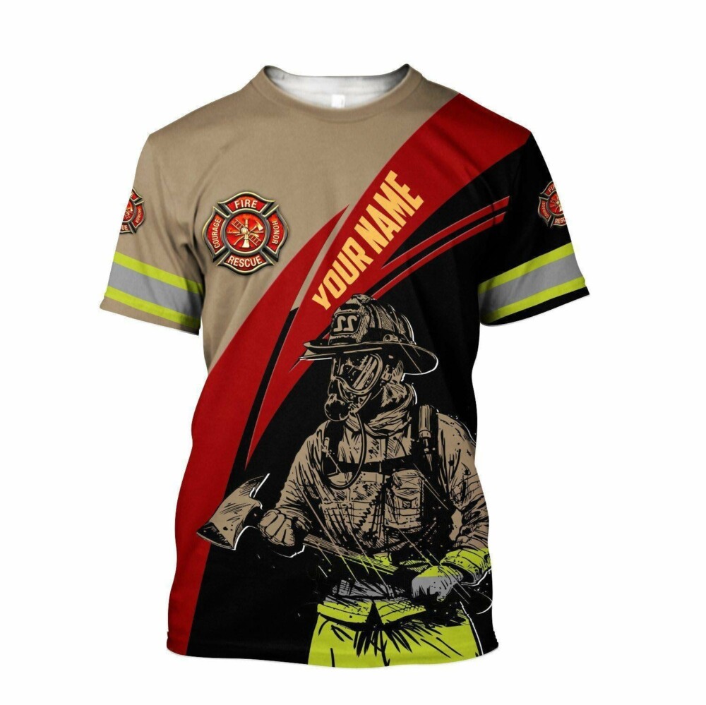 Customize Name Firefighter 02 Hoodie Shirts For Men And Women MH03122006 - HOOD01LIN180222GA