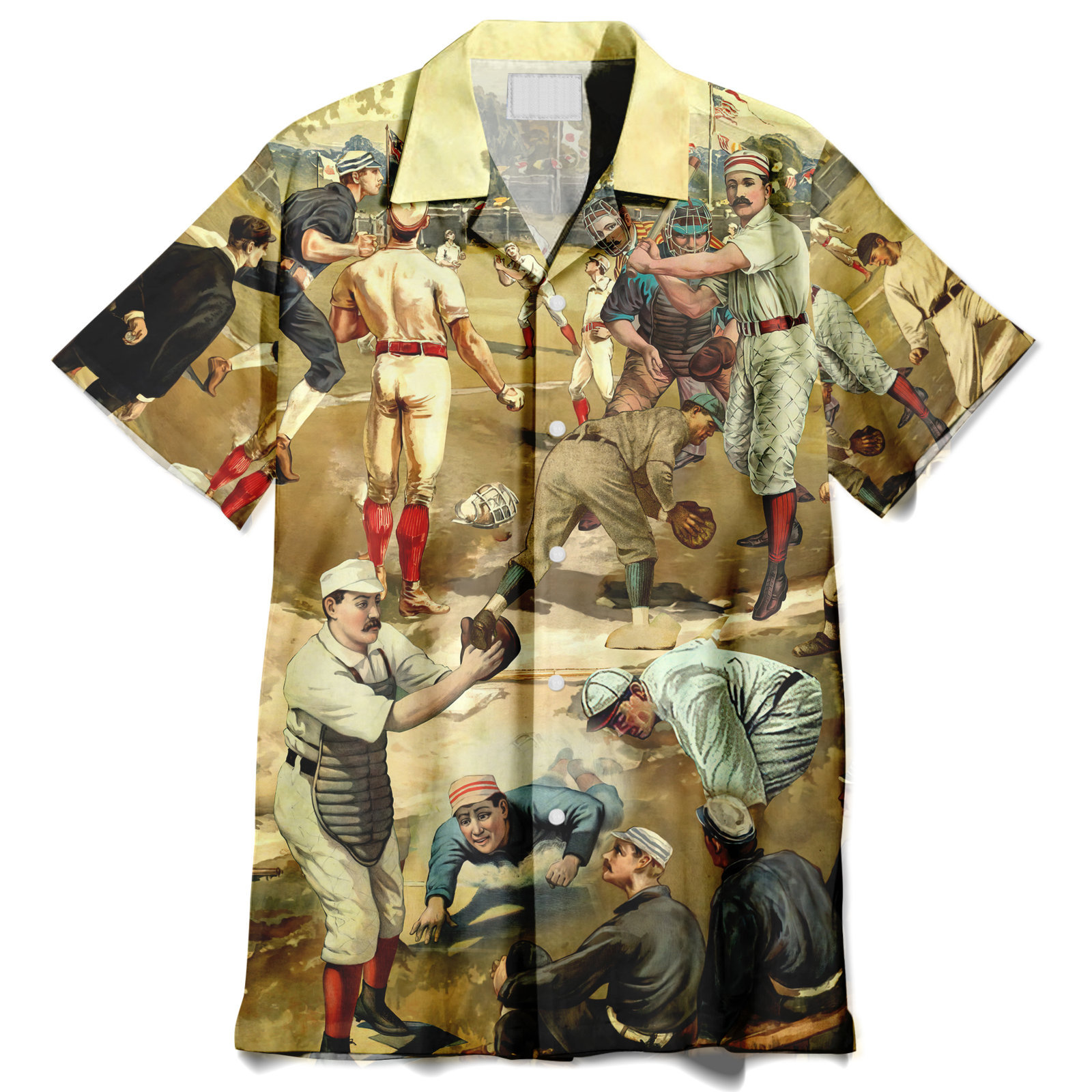 Hit Hard Run Fast Turn Left Vintage Baseball Hawaiian Shirt | For Men & Women | Adult | Hw8252