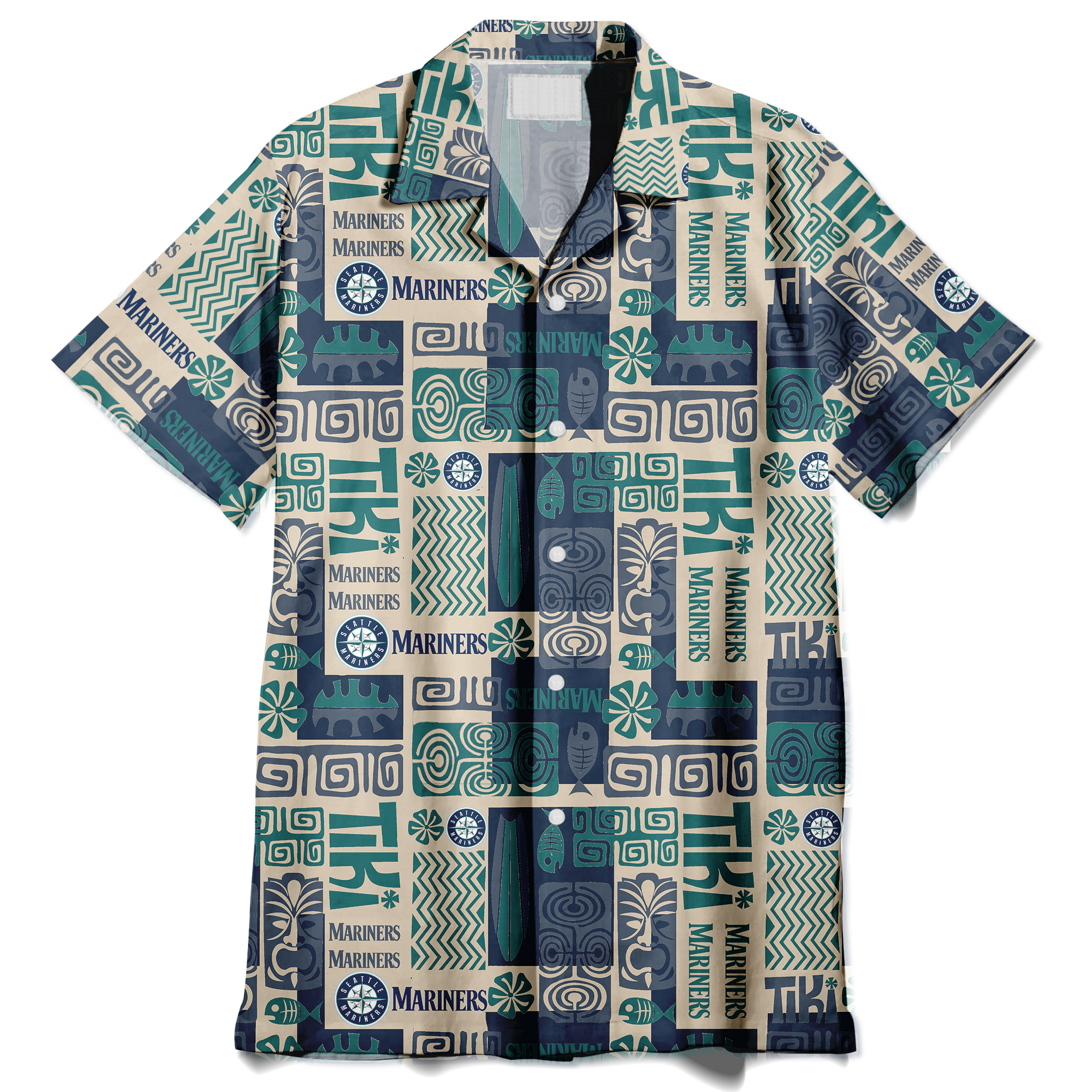 Seattle Mariners Short Sleeve Hawaiian Shirt