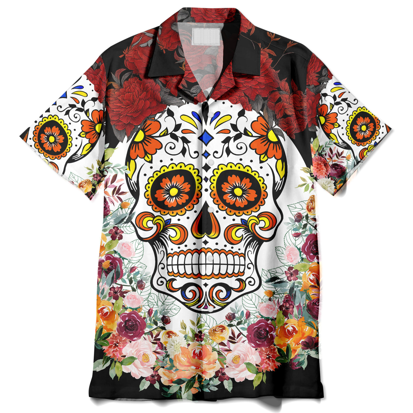 Sugar Skull Hawaiian Shirt